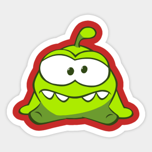 Hello Green Alien Sticker